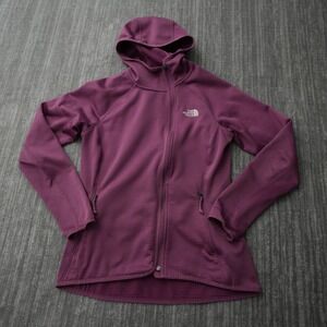 The North Face Sweatshirt Women Full Zip Purple Hoodie 2 Pockets Medium